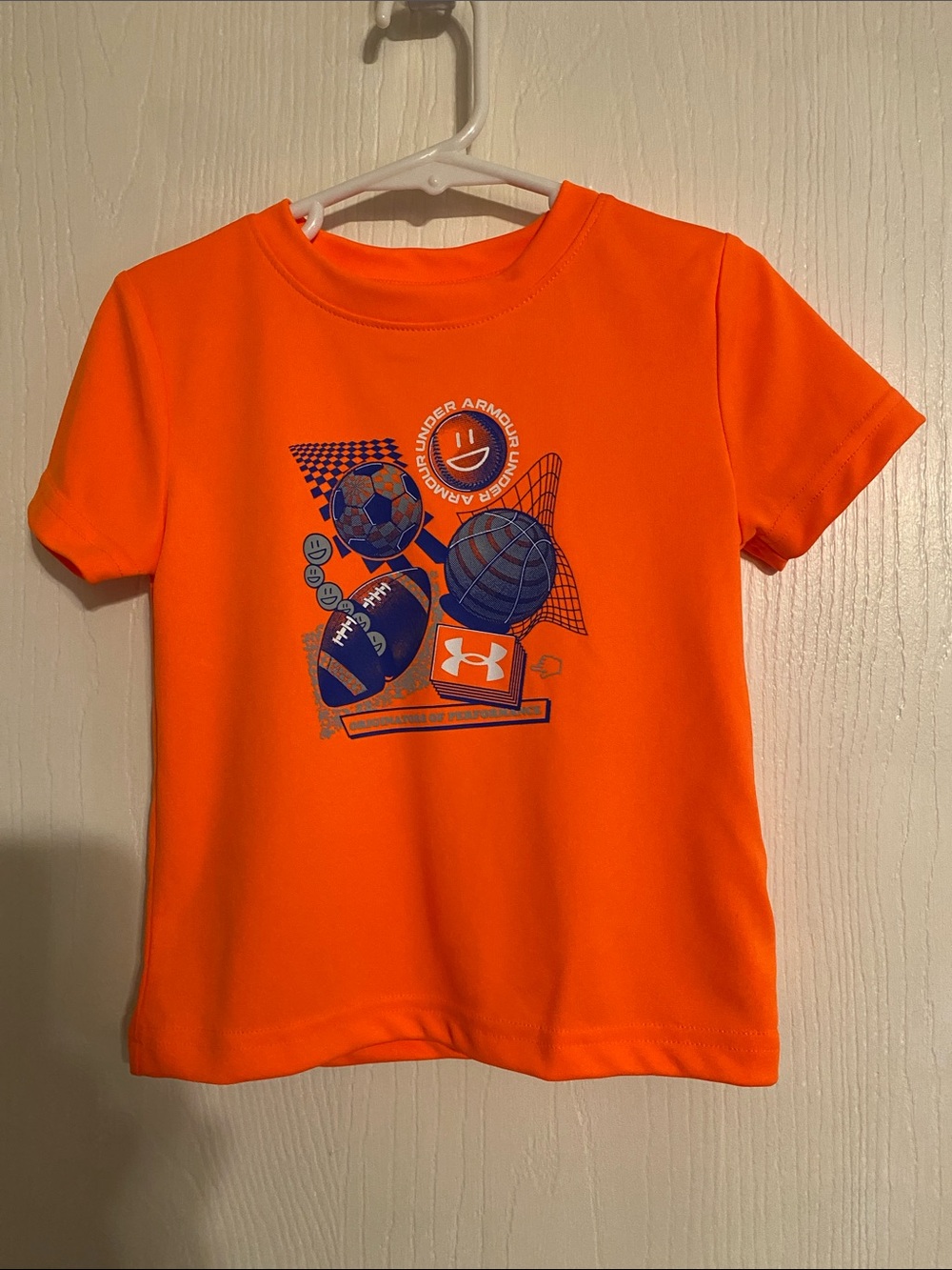 Under Armour Bright Orange Boys' Sports Graphic Tee